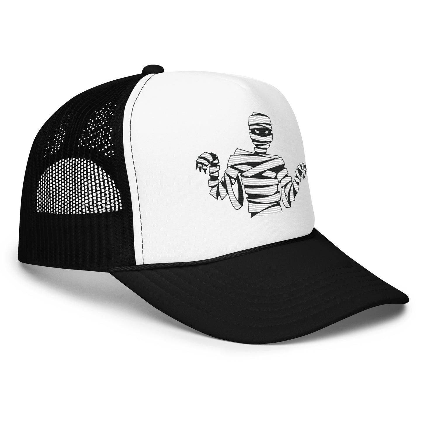 Spooky Mummy Foam trucker hat
