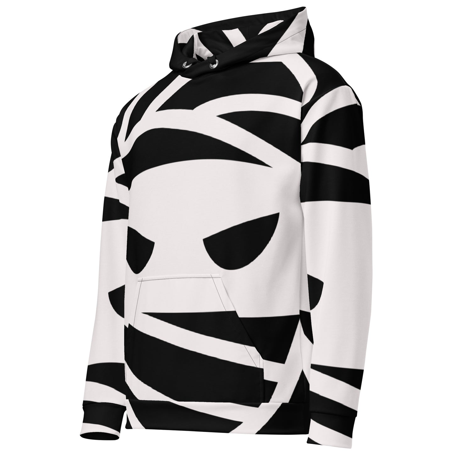 MUMMY BLACK/WHITE Unisex Hoodie