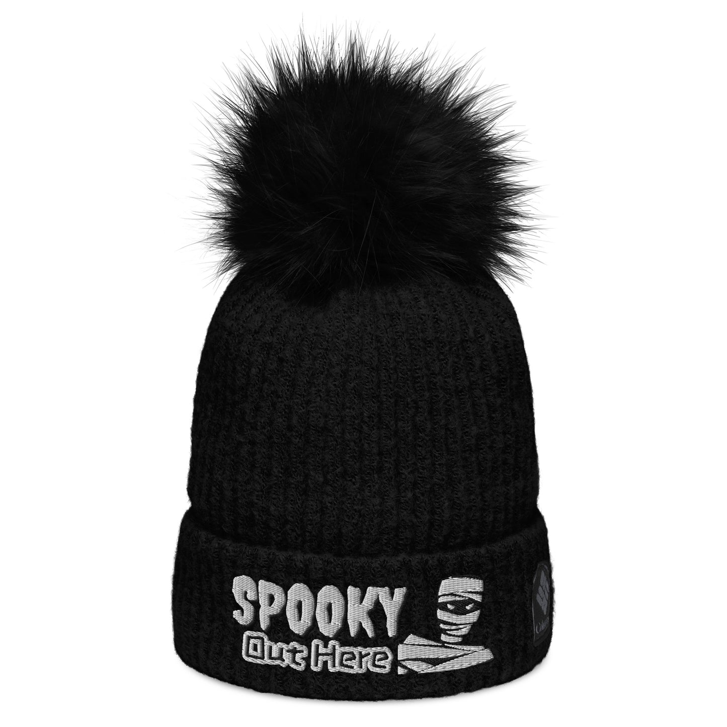 SPOOKY Columbia pom-pom beanie