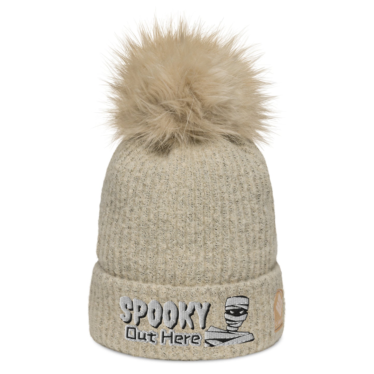 SPOOKY Columbia pom-pom beanie