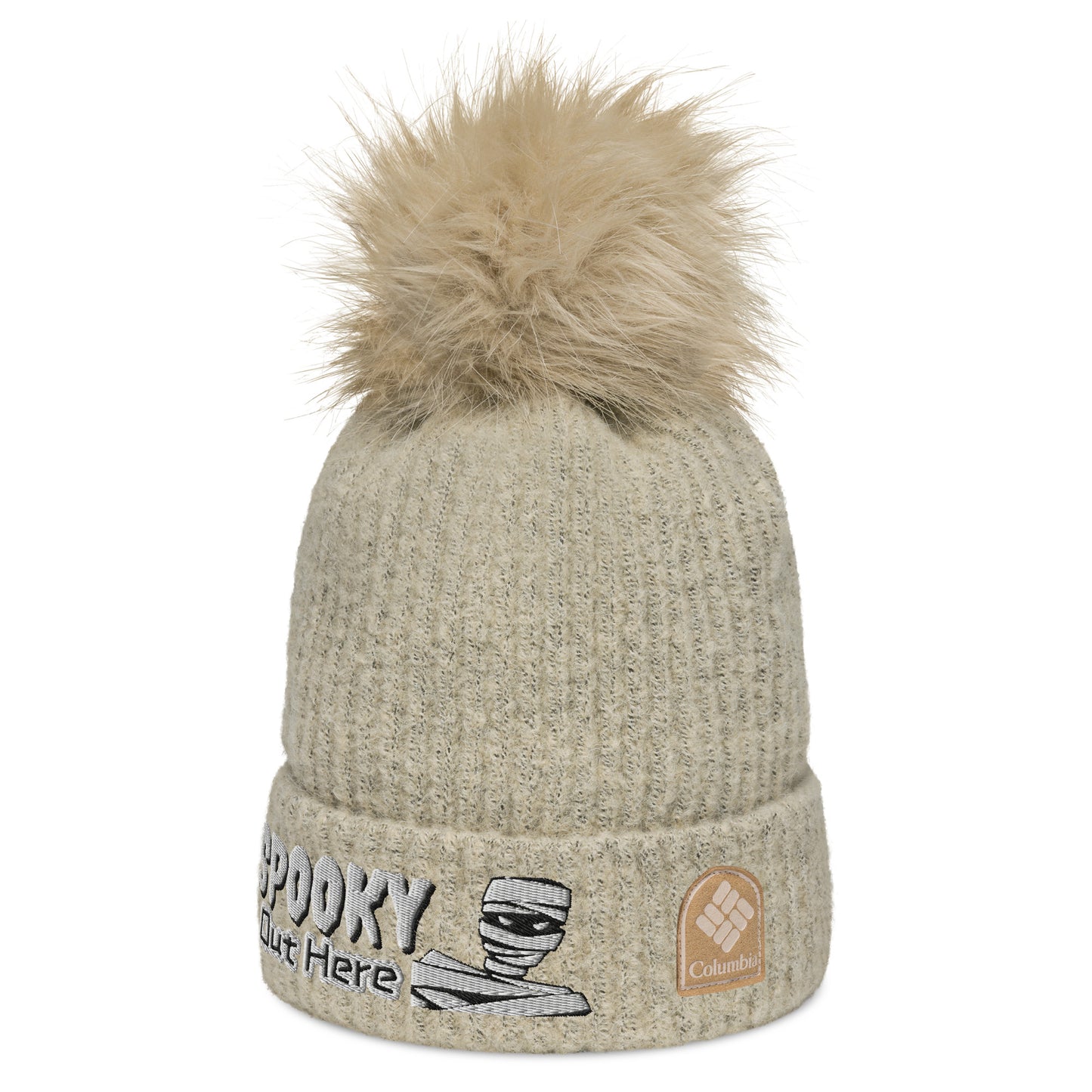 SPOOKY Columbia pom-pom beanie