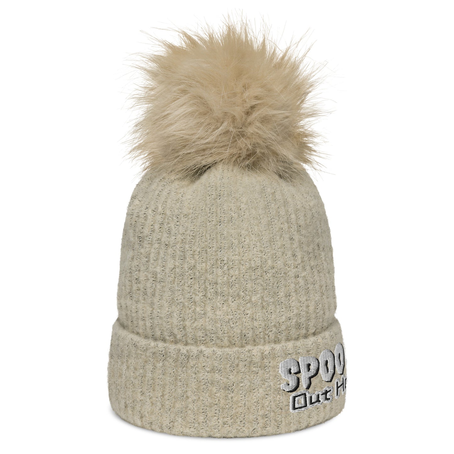 SPOOKY Columbia pom-pom beanie